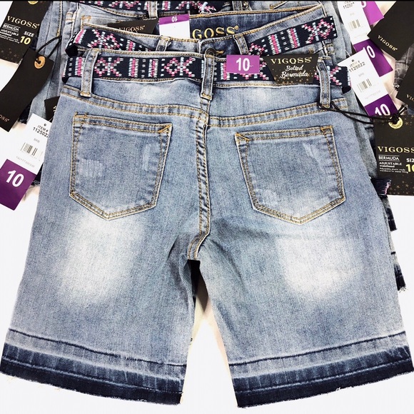 🚫SOLD•ATX🚫 14 Vigoss Bermuda Shorts w/ Belts - Picture 2 of 8